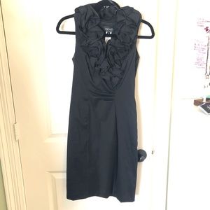 Black Ruffle Cocktail Dress